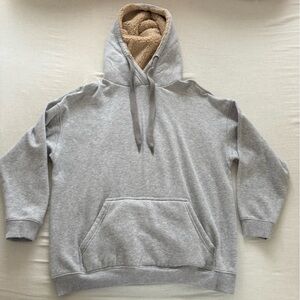 Aerie Cream and Tan Sherpa Lined Jacket